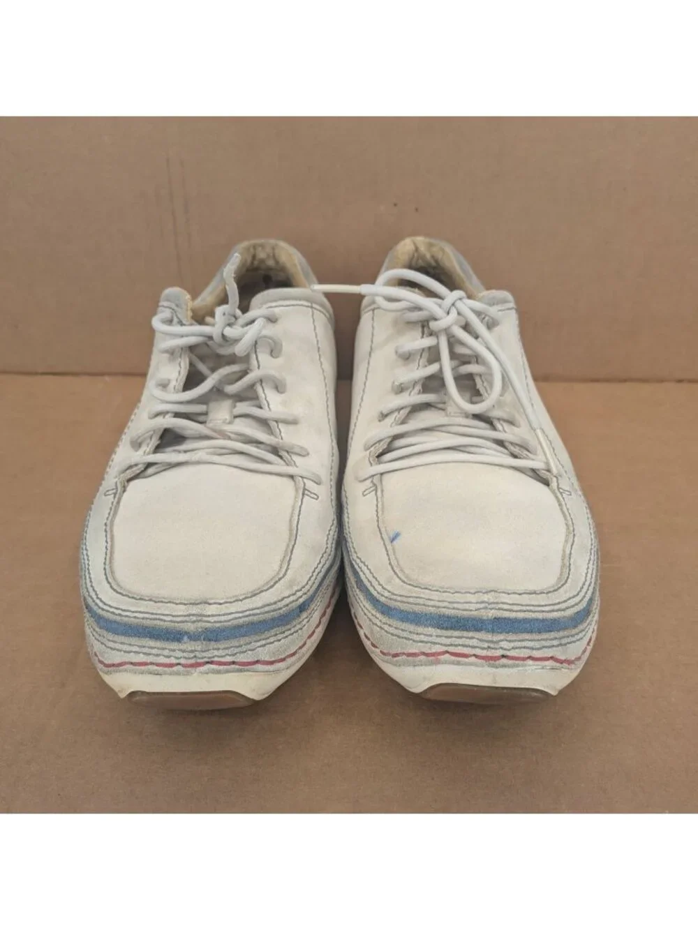 Vtg Timberland Suede Leather Boat Sneaker Shoes Nautical Coastal Lace Up Men 10M